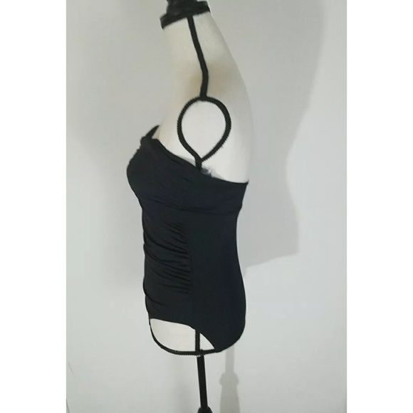 Calvin Klein Women's Strapless Bandeau One-Piece - Picture 4 of 6